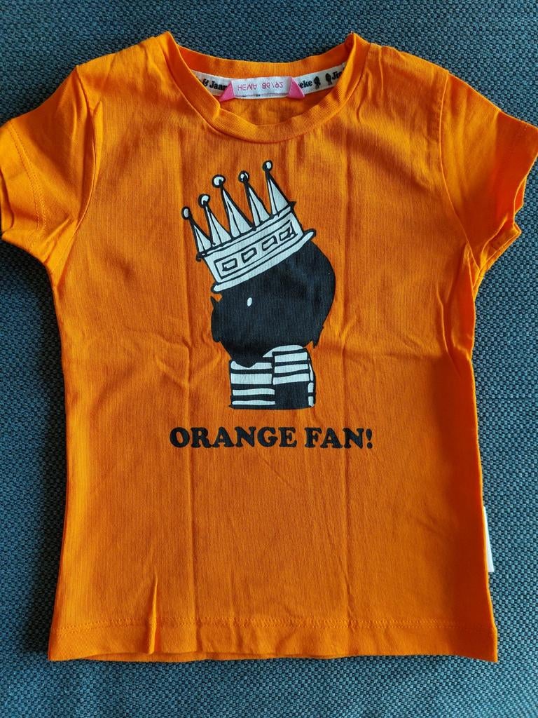 Oranje t shirt maat 86/92, Kinderen en Baby's, Babykleding | Maat 86, Jongetje of Meisje, Ophalen of Verzenden, Zo goed als nieuw