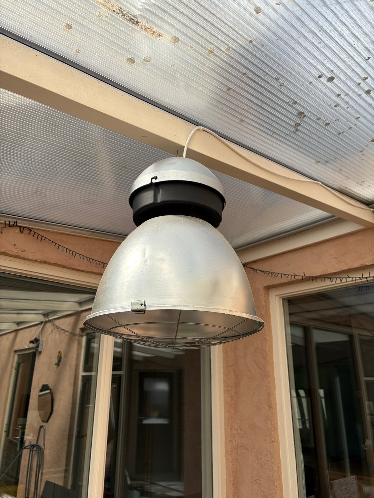 Hanglamp met stekker en lang snoer - Gratis af te halen, Ophalen, Gebruikt, Metaal, E27 (groot)