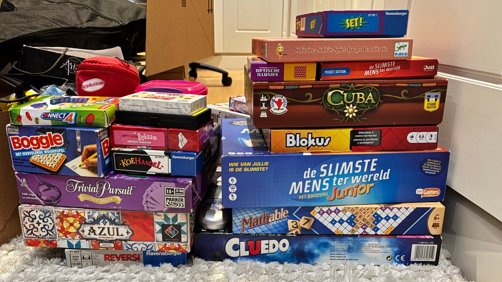 Grote collectie bordspellen en kaartspellen, Hobby en Vrije tijd, Gezelschapsspellen | Bordspellen, Een of twee spelers, Ophalen of Verzenden