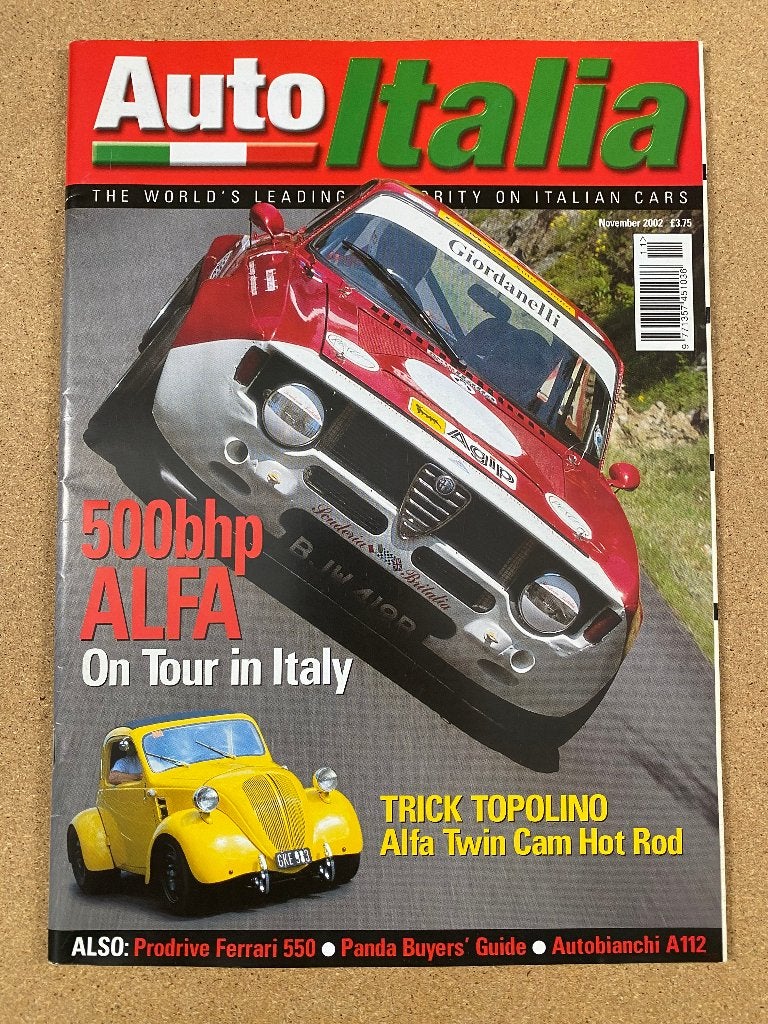 Auto Italia November 2002 Engels, Verzenden, Gelezen, Algemeen