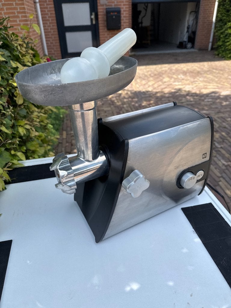 Elektrische gehaktmolen Vleesmolen - Zilver/Zwart, Verzenden, Zilver, Metaal, Overige merken