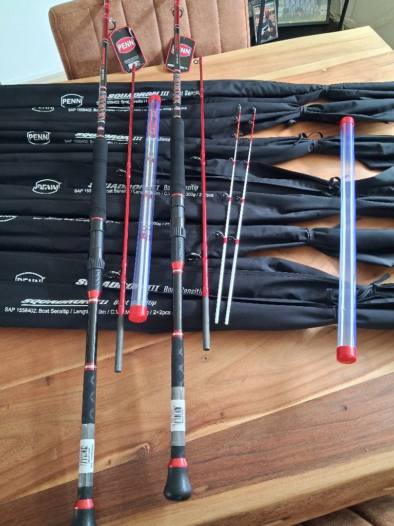 Penn hengels: Squadron Boat Sensitip (300g) met 2 toppen
