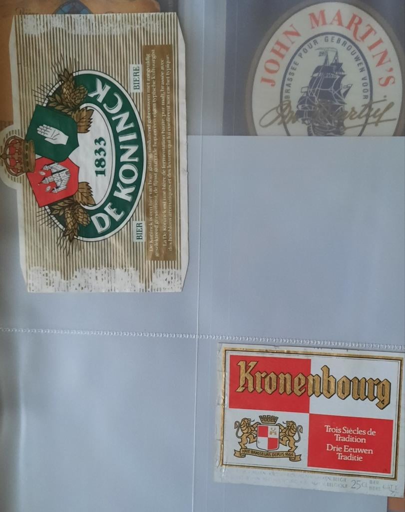 50 Bieretiketten: De Koninck, Kronenbourg,, Ophalen of Verzenden, Gebruikt, Overige typen, De Koninck