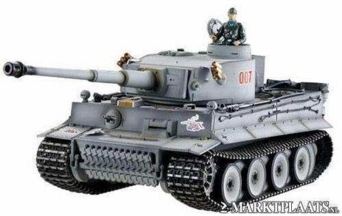Rc tank tiger 1 professional 1/16 rook en geluid 6mm bb, Ophalen of Verzenden, Nieuw