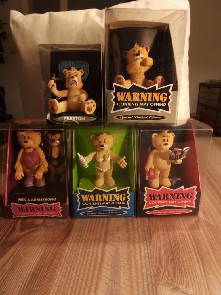 Bad Taste Bears beeldjes, set van 5, Verzamelen, Beelden en Beeldjes, Ophalen of Verzenden