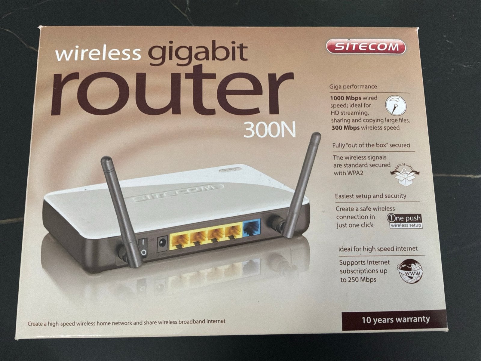 Sitecom Wireless Gigabit Router 300N - Snelle WiFi, Ophalen of Verzenden, Gebruikt, Router