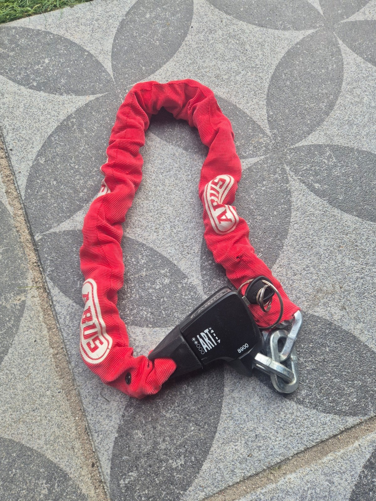ABUS Kettingslot ART 4 Sterren 8900 Rood, Ophalen, Gebruikt, Kettingslot