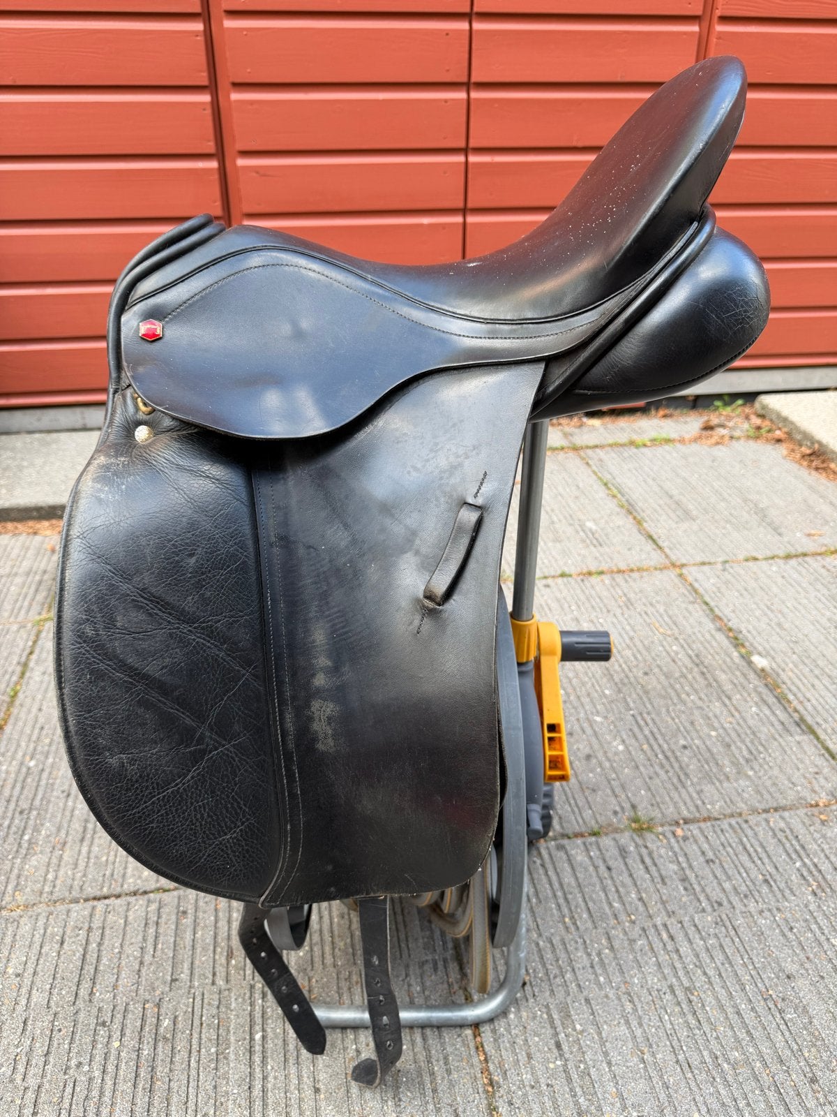 Albion zwart dressuurzadel voor pony., Ophalen, Gebruikt, Dressuur, Overige merken
