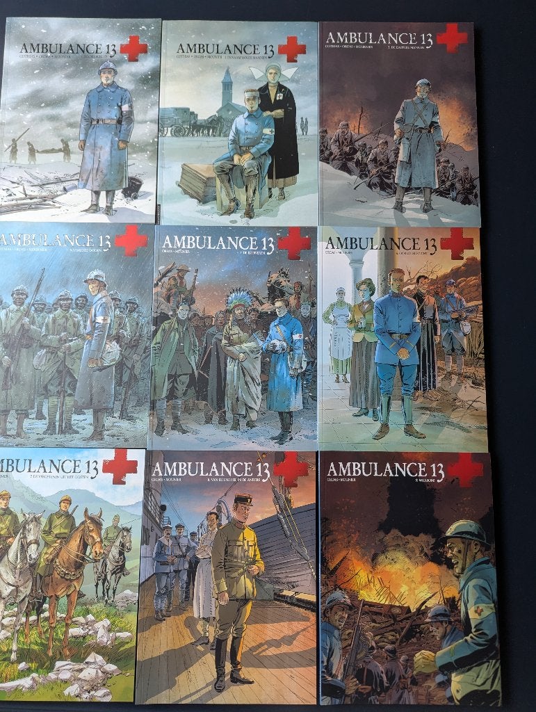 Ambulance 13, complete reeks 1t/m 9, softcovers, Boeken, Complete serie of reeks, Ophalen of Verzenden, Zo goed als nieuw