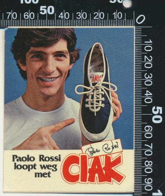 Sticker: Ciak - Paolo Rossi, Ophalen of Verzenden, Zo goed als nieuw, Sport