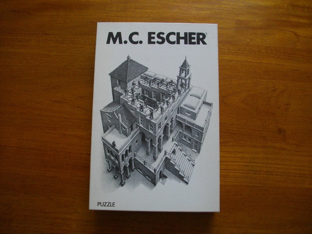 Selegiochi 1000 - M.C. Escher - Ascending and Descending, Hobby en Vrije tijd, Denksport en Puzzels, Gebruikt, Legpuzzel, 500 t/m 1500 stukjes