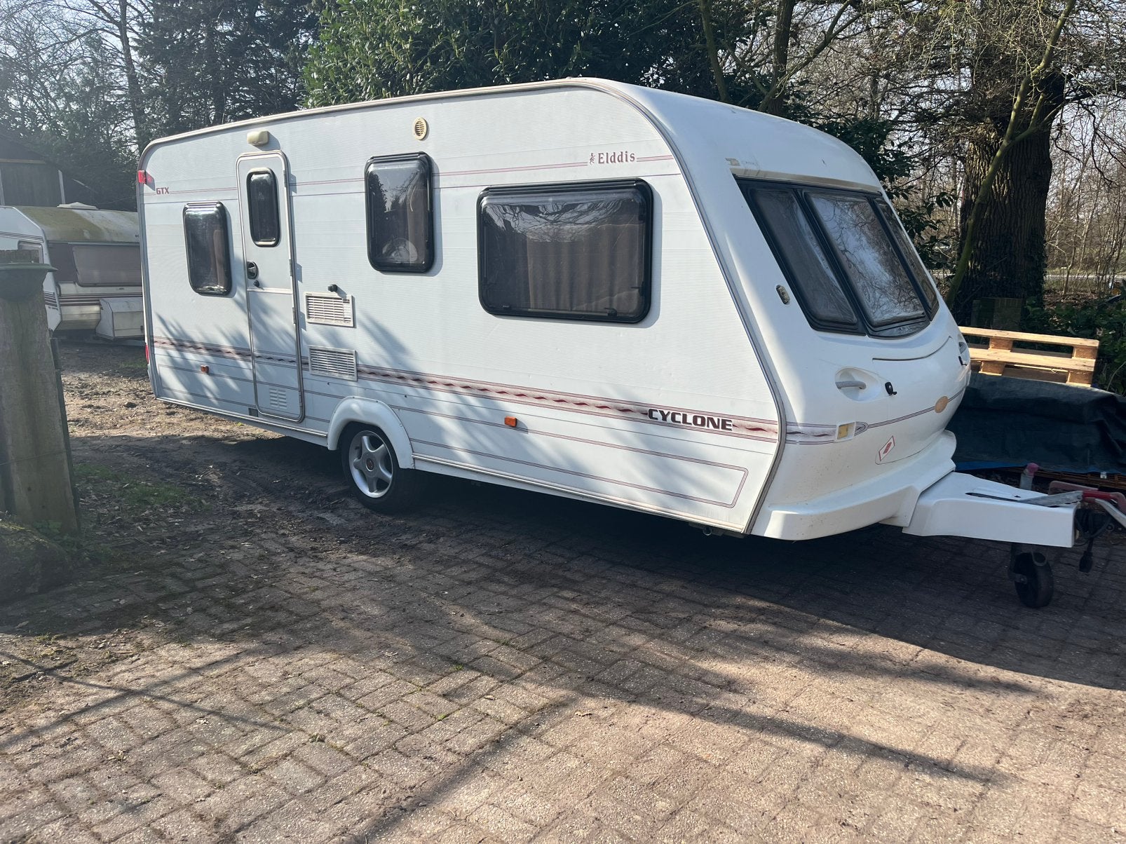 Caravan Elddis Cyclone 1998, Vast bed, Rondzit, Particulier, Luifel