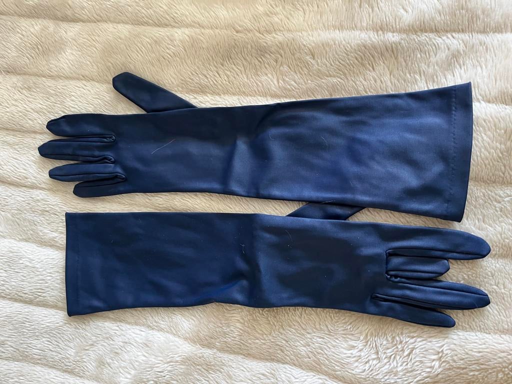 Vintage Chique Ellebooglange Handschoenen Maat S, Ophalen of Verzenden, Zo goed als nieuw, Maat 36 (S), Handschoenen