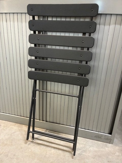 Metalen Bistro stoelen  klapstoel, Ophalen, -, Zwart, -