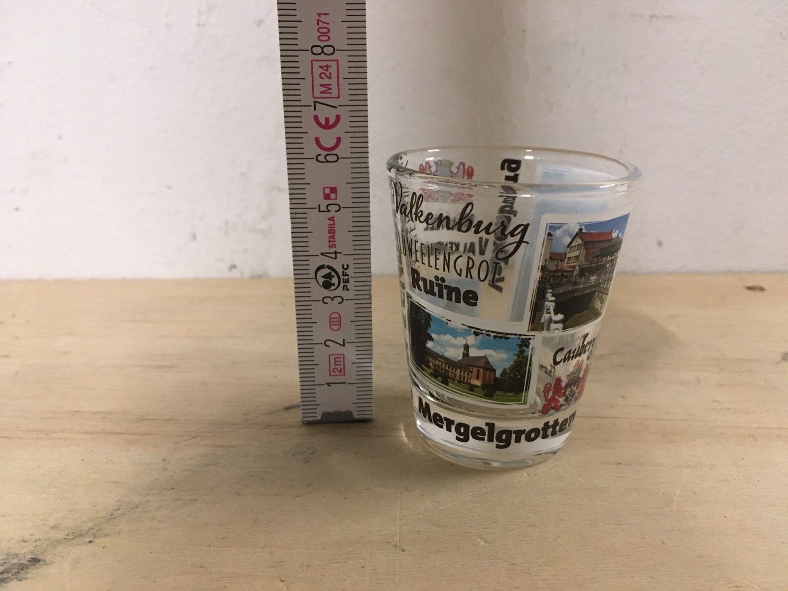 Valkenburg Shotglas - Souvenir Limburg, Verzenden, Nieuw, Borrel- of Shotglas
