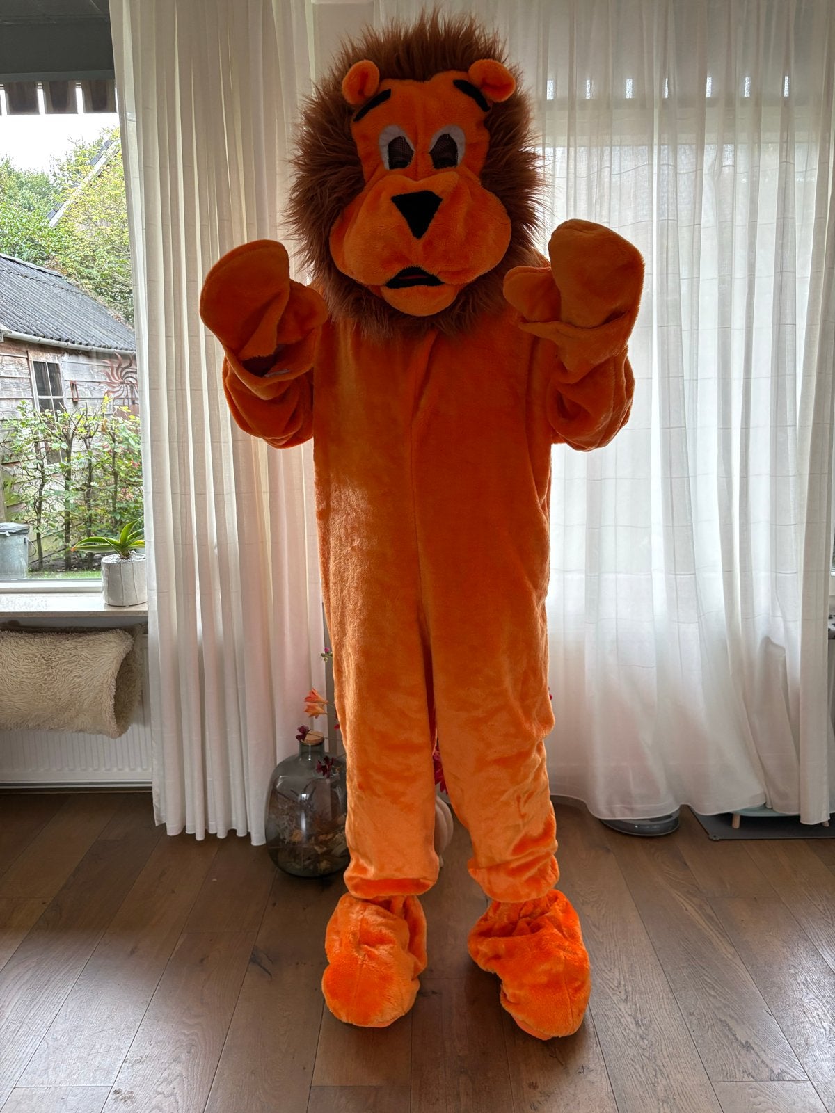 Oranje Leeuw Mascotte Pak - EK/WK Voetbal Nederland, Ophalen of Verzenden, Gebruikt, Overige typen