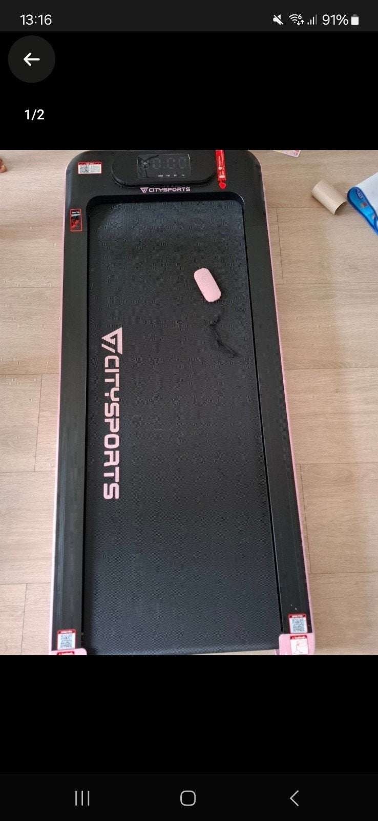 roze loopband, Ophalen, Zo goed als nieuw, Loopband