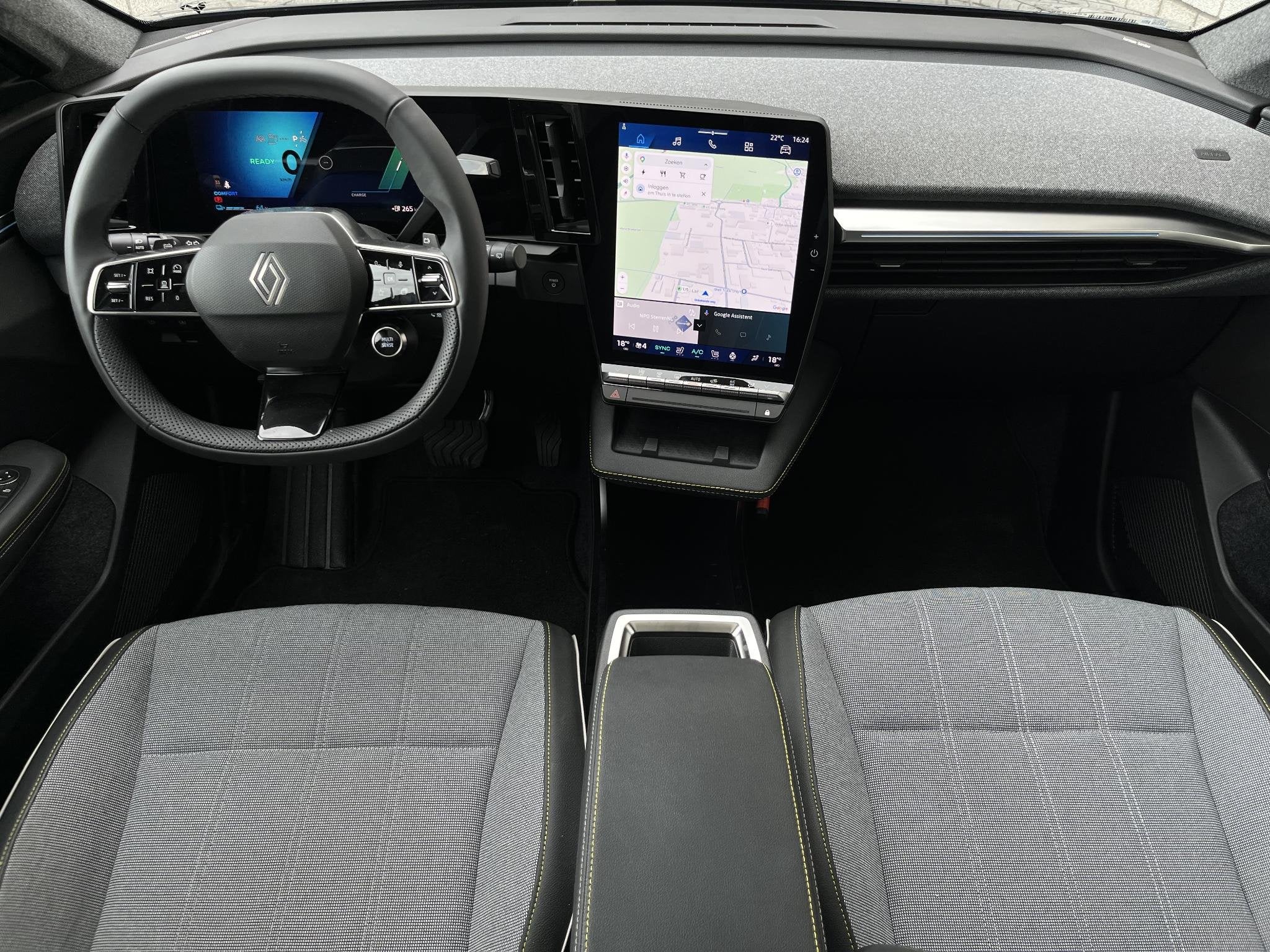 Renault Scenic E-Tech EV60 comfort range Techno | Apple CarP, Auto's, Renault, Gebruikt, Huisgarantie, Met garantie (alle), Blauw