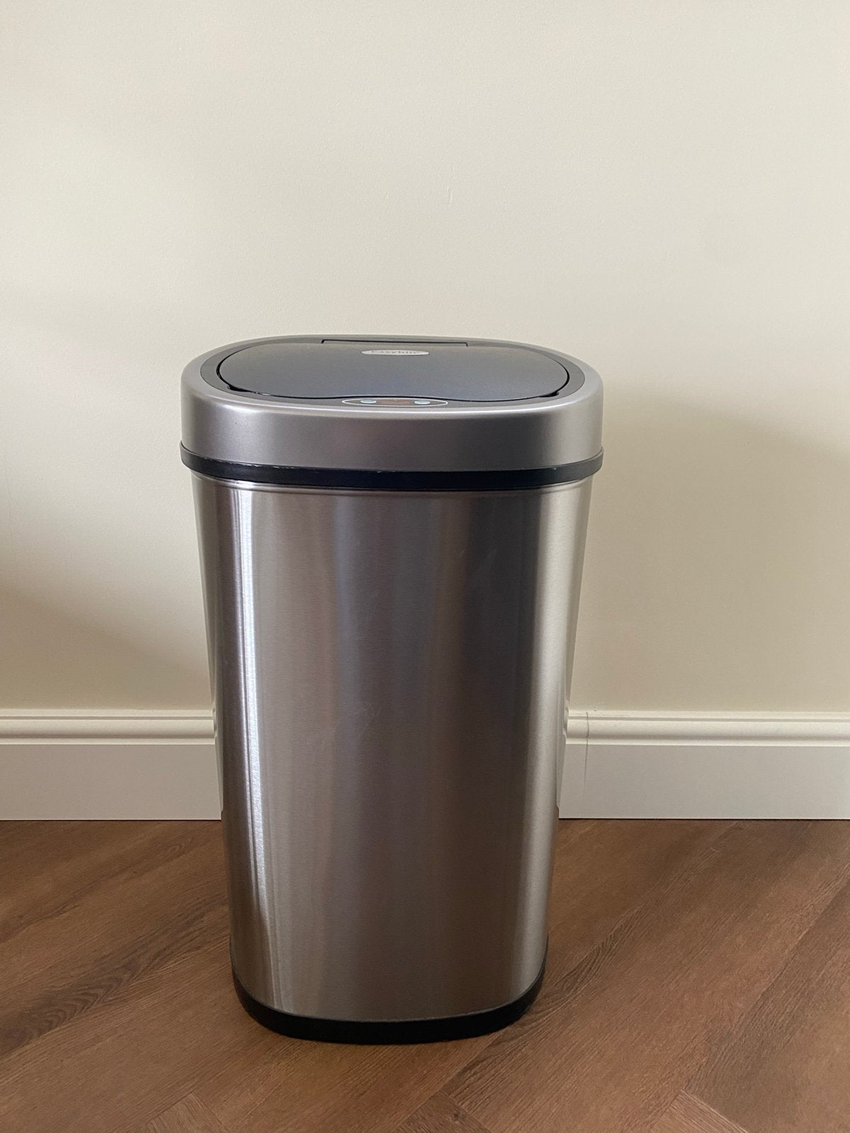 Easybin prullenbak met sensor, RVS, 40L, Huis en Inrichting, Ophalen, 50 – 75, Gebruikt, 40 liter of meer