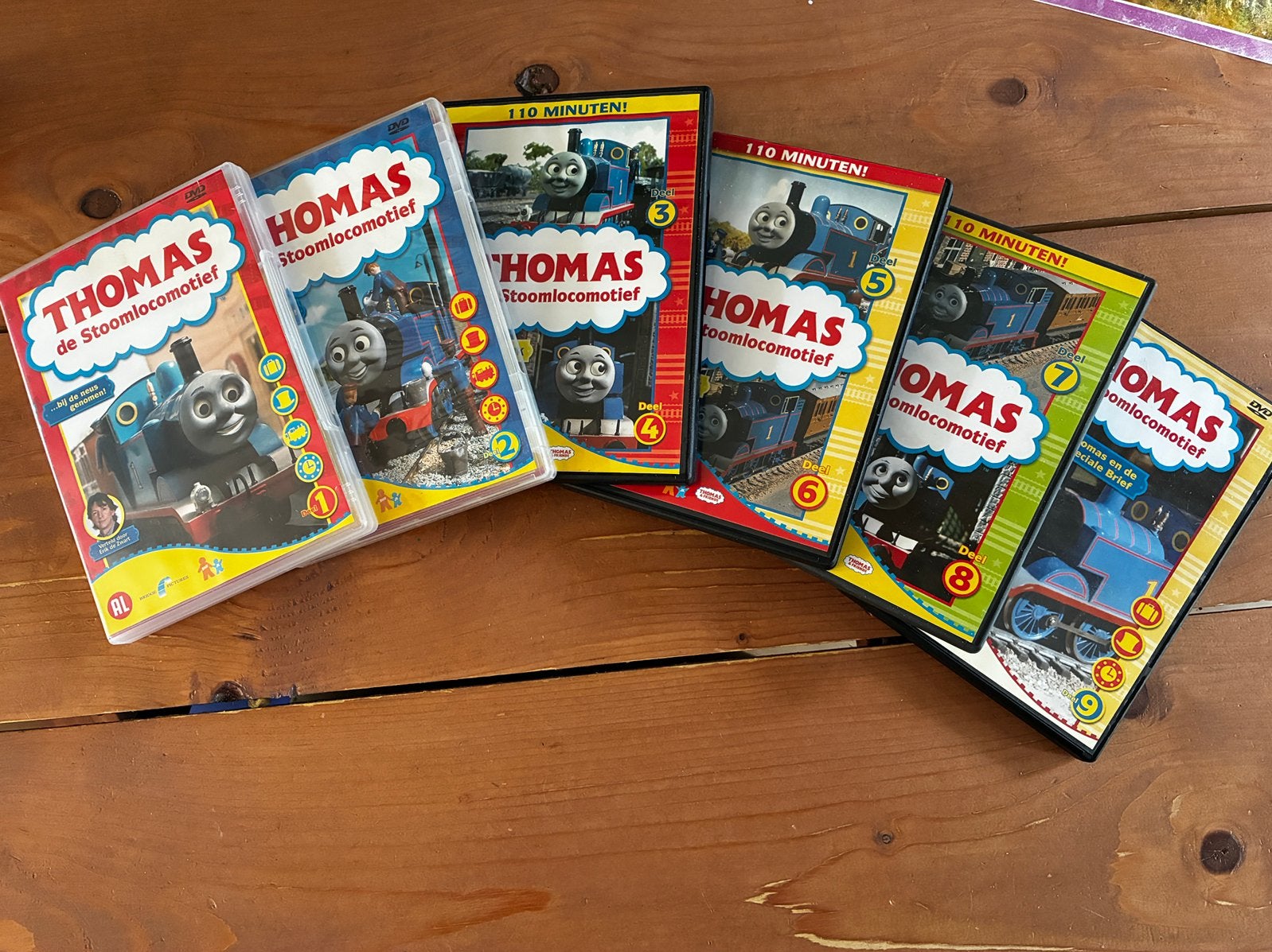 Thomas de Stoomlocomotief DVD Boxset - Deel 1 t/m 9, Avontuur, Gebruikt, Alle leeftijden, Boxset