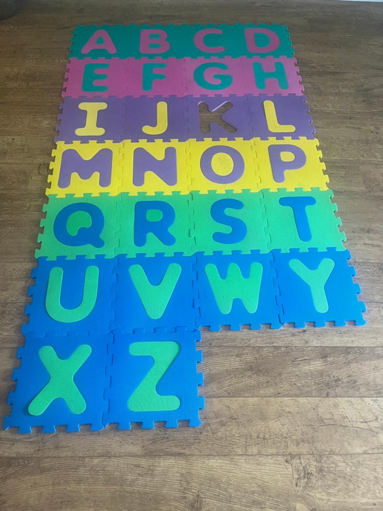 Vloerpuzzel alfabet gratis, Ophalen, Zo goed als nieuw