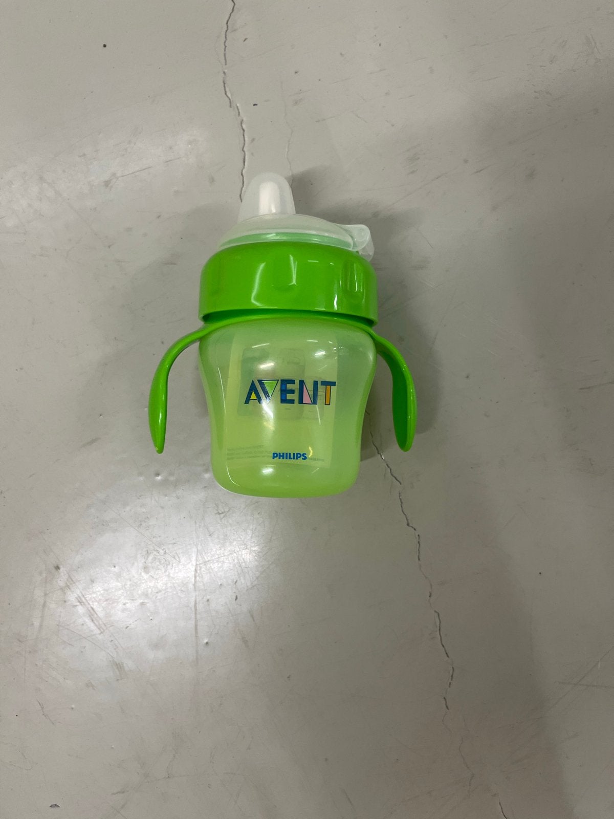 Philips Avent drinkbeker met handvatten, groen, Ophalen of Verzenden, Zo goed als nieuw