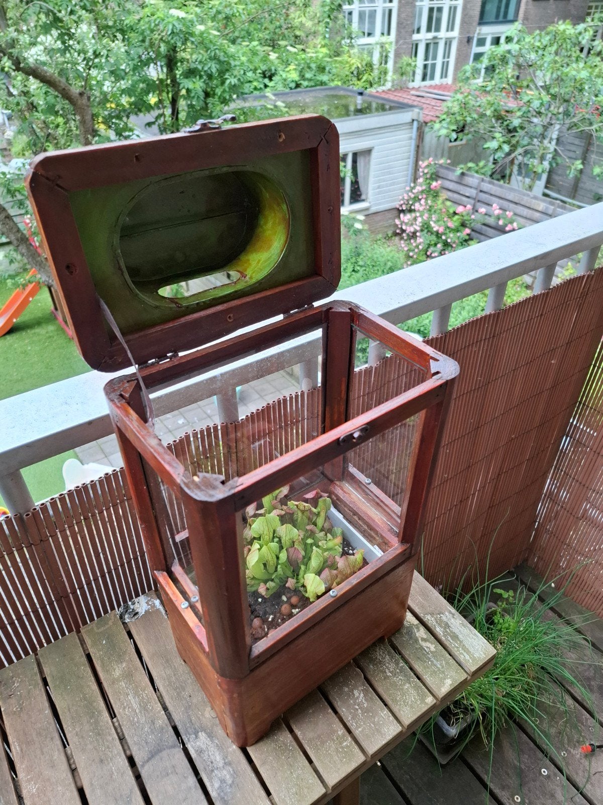 Mini kweekkasje / terrarium voor planten, Overige materialen, Gebruikt, Kweekkas, Ophalen of Verzenden