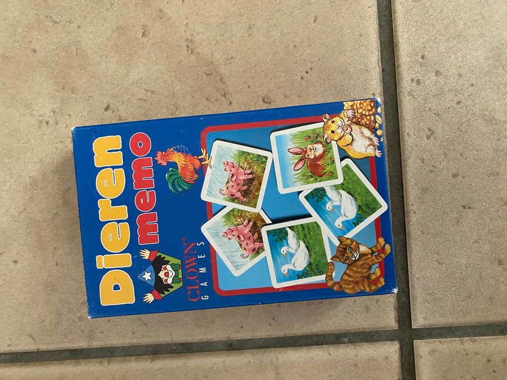 Dieren Memo - Clown Games, Drie of vier spelers, Ophalen of Verzenden, Gebruikt