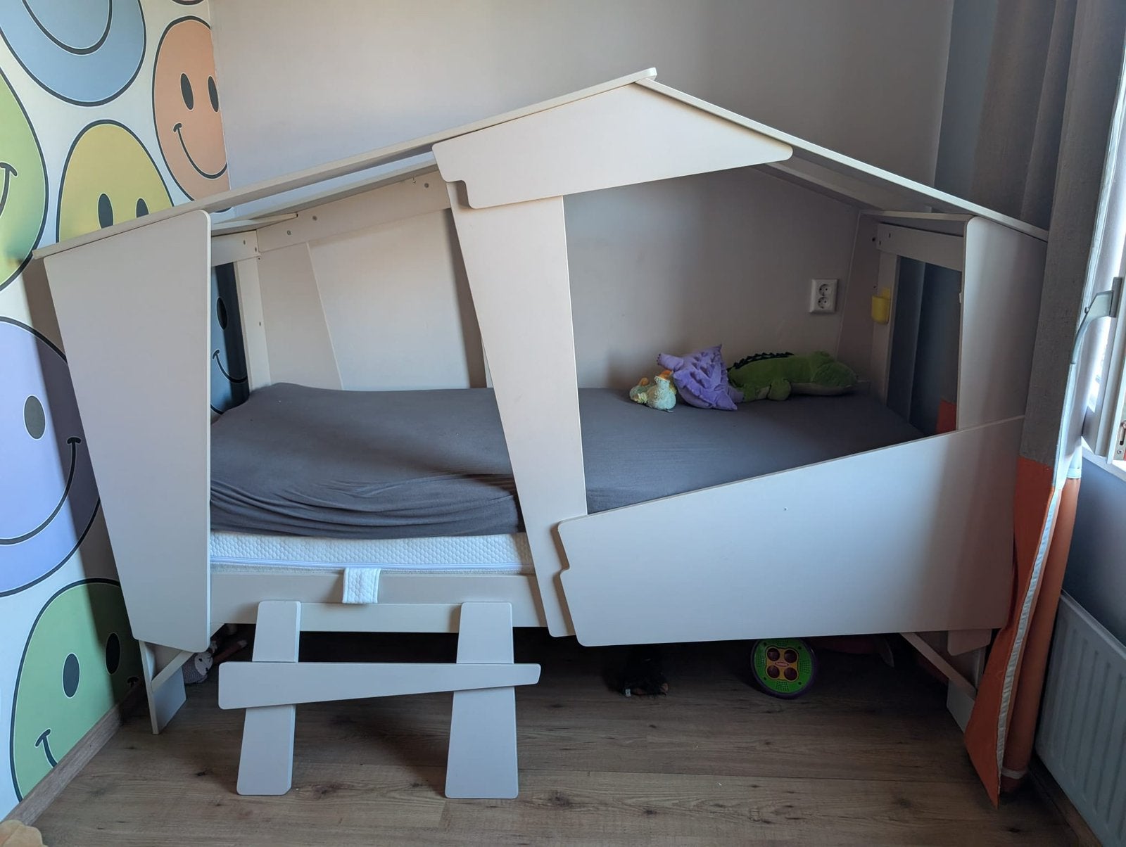 Kinderbed, Ophalen, 85 tot 100 cm, Gebruikt, Lattenbodem