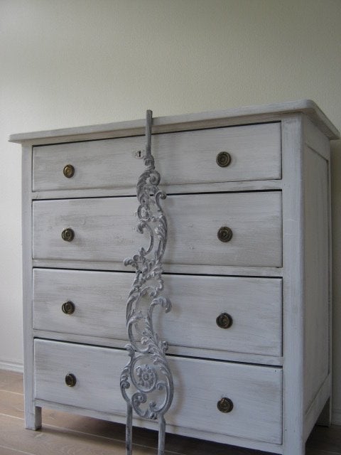 Brocante ladekast, Ophalen, Gebruikt, 50 tot 100 cm, 3 of 4 laden