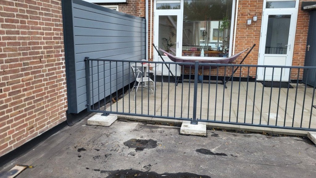 Strak balkonhekwerk - basismodel, Tuin en Terras, Ophalen, Nieuw, IJzer, Tuinhek