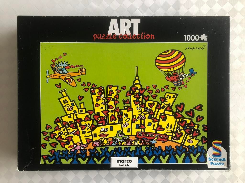 Legpuzzel Peter Marco love City 1000 stukjes compleet., Hobby en Vrije tijd, Denksport en Puzzels, Ophalen, 500 t/m 1500 stukjes