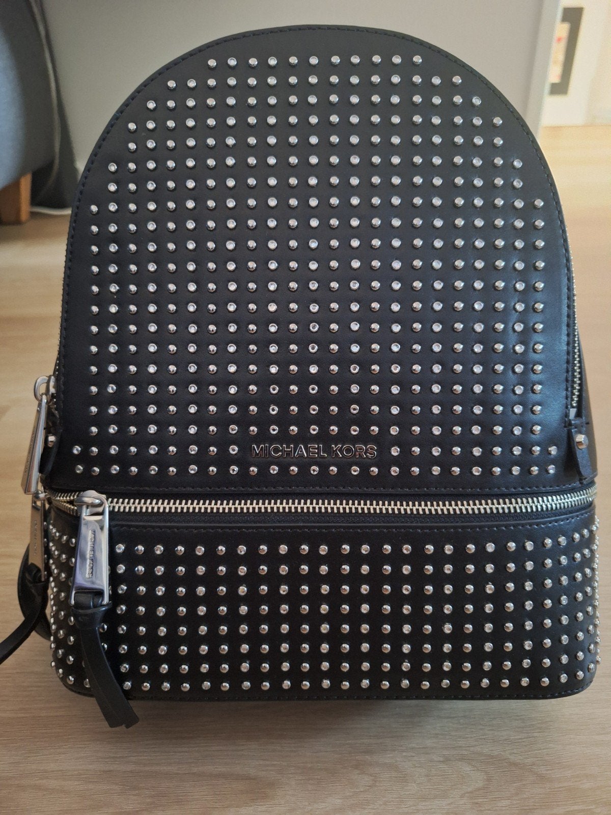 Michael Kors Zwarte Rugzak met Studs, Ophalen of Verzenden