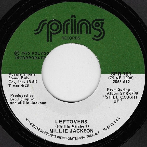 Millie Jackson - Leftovers/Loving Arms (Single), Gebruikt, 7 inch, Ophalen of Verzenden, R&B en Soul