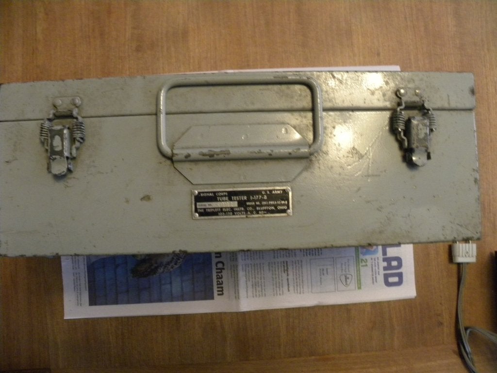 igst Signal Corps buizen tester type i-177/b  110 V !, Ophalen, Gebruikt, Zender en Ontvanger