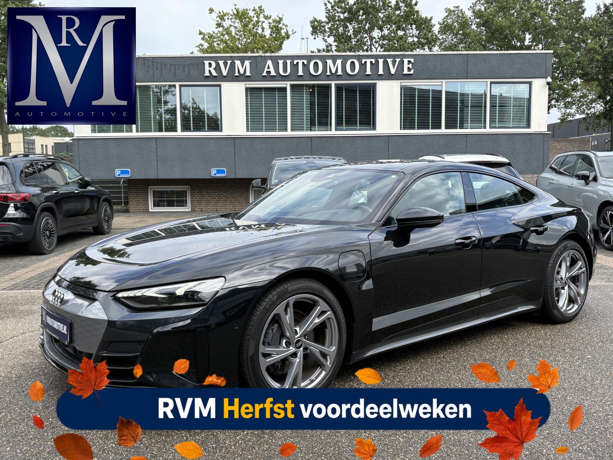 Audi e-tron GT e-tron GT VAN: 54.900,- VOOR 49.877,- UW HEFS, Auto's, Automaat, Gebruikt, Zwart, Zwart