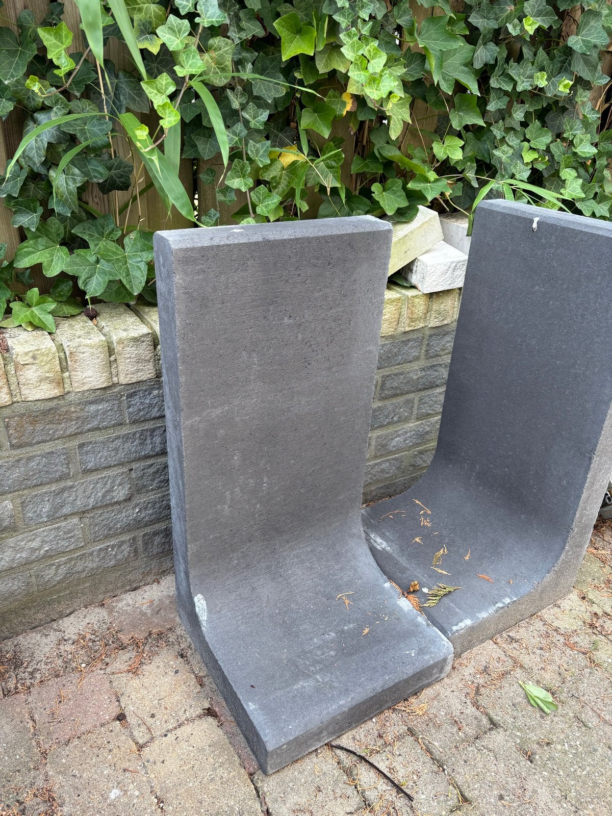 2 Keerwanden 80x40 cm - Ideaal voor tuin en erf, Tuin en Terras, Grind, Keien en Split, Ophalen, Overige materialen, Overige typen