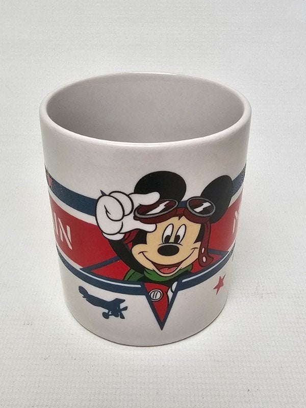 # Captain Mickey Mouse Piloot Mok, Huis en Inrichting, Gebruikt, Overige stijlen, Aardewerk, Mok