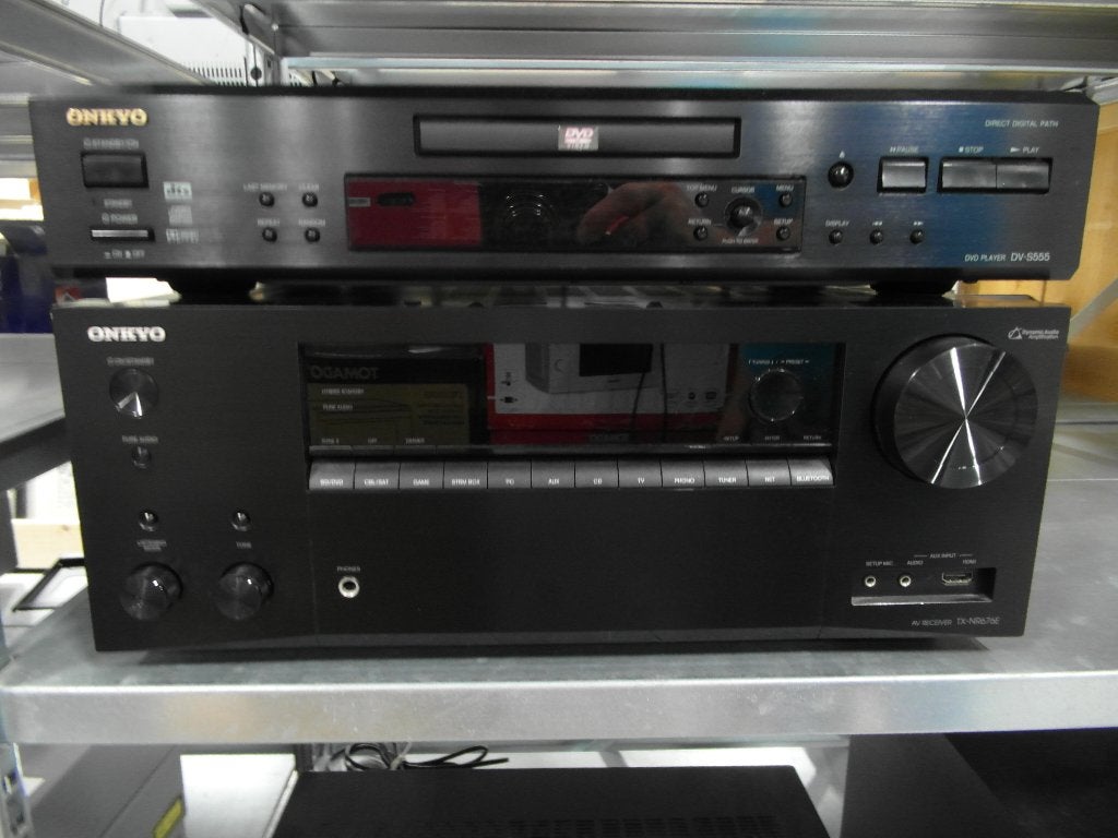 ONKYO TX-NR676E Versterker +DVS555 DVD speler 2switchonline, Ophalen, Overige systemen, Zo goed als nieuw, 120 watt of meer