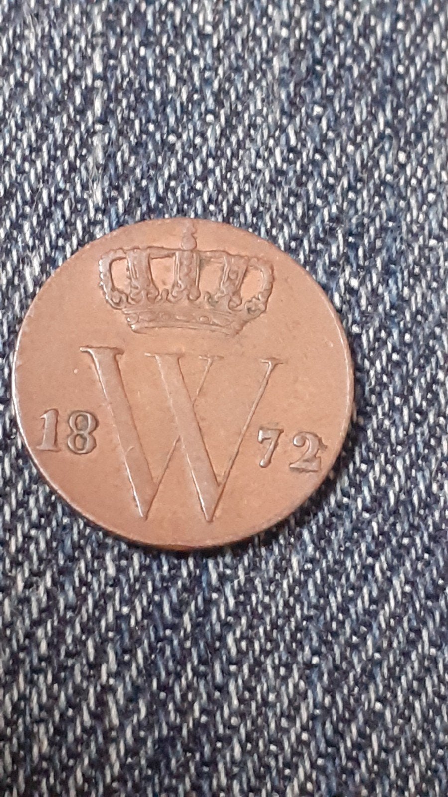 Halve cent 1872 Willem III mooie munt, Postzegels en Munten, Munten | Nederland, Verzenden, Koning Willem III, Overige waardes