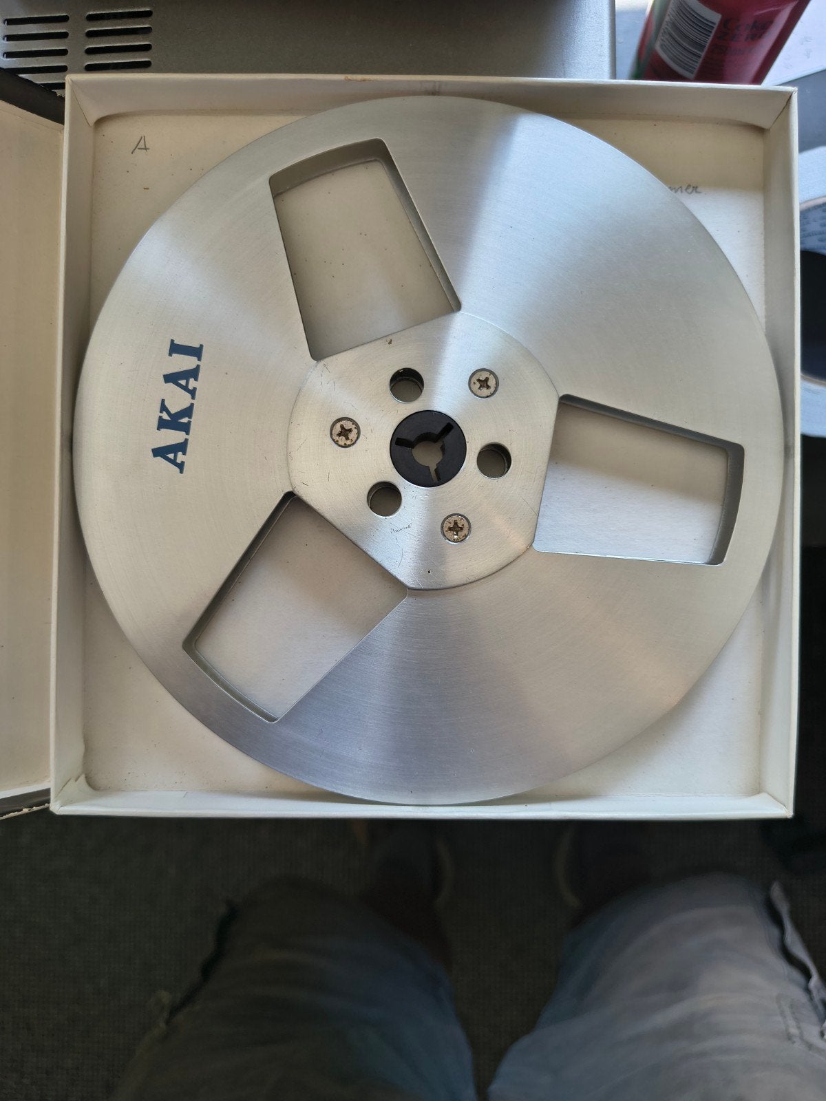akai metalen spoel in doos en nette staat, Ophalen of Verzenden, Bandrecorder