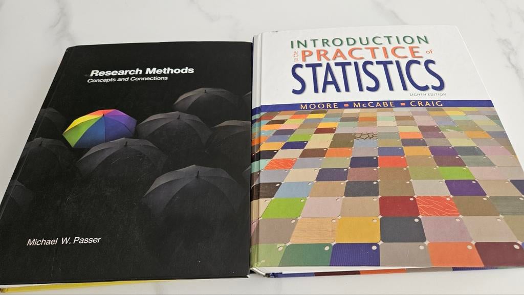 Introduction to the Practice of Statistics&Research methods, Boeken, Ophalen of Verzenden, Beta, Zo goed als nieuw, WO