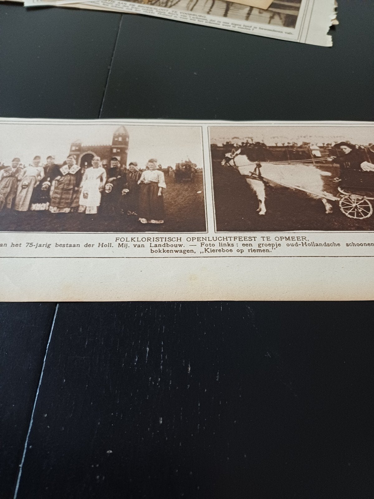 knipsel openluchtfeest Opmeer 1923, Ophalen of Verzenden, 1920 tot 1940, Knipsel(s)