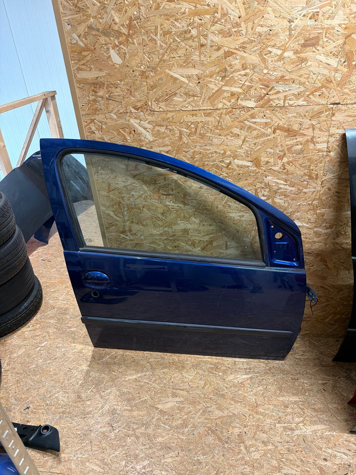 Deur rechtsvoor Citroën C1 / Peugeot 107 (blauw), Ophalen, Gebruikt