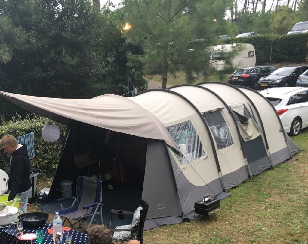 Bardani Locarno 330 4 persoons tunneltent, Caravans en Kamperen, Tenten, Ophalen, Zo goed als nieuw, Tot en met 4