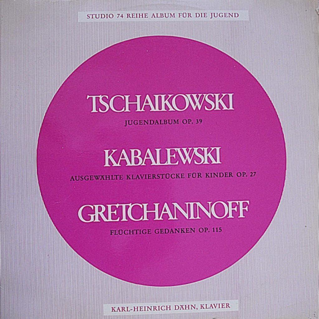 Karl-Heinrich Dähn Tchaikovsky Kabalevsky Gretchaninov, Cd's en Dvd's, Vinyl | Klassiek, Kamermuziek, Ophalen of Verzenden, Zo goed als nieuw