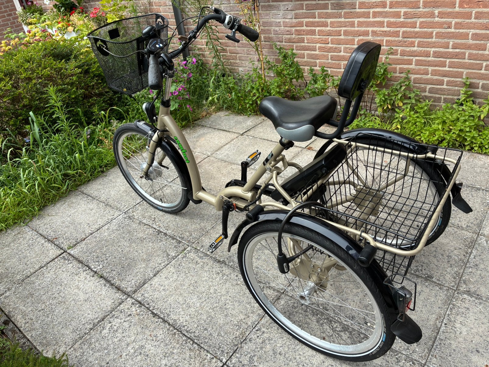 Pfau-Tec Comfort elektrische driewieler (driewielfiets), Fietsen en Brommers, Fietsen | Driewielfietsen, Ophalen, Gebruikt, Terugtraprem