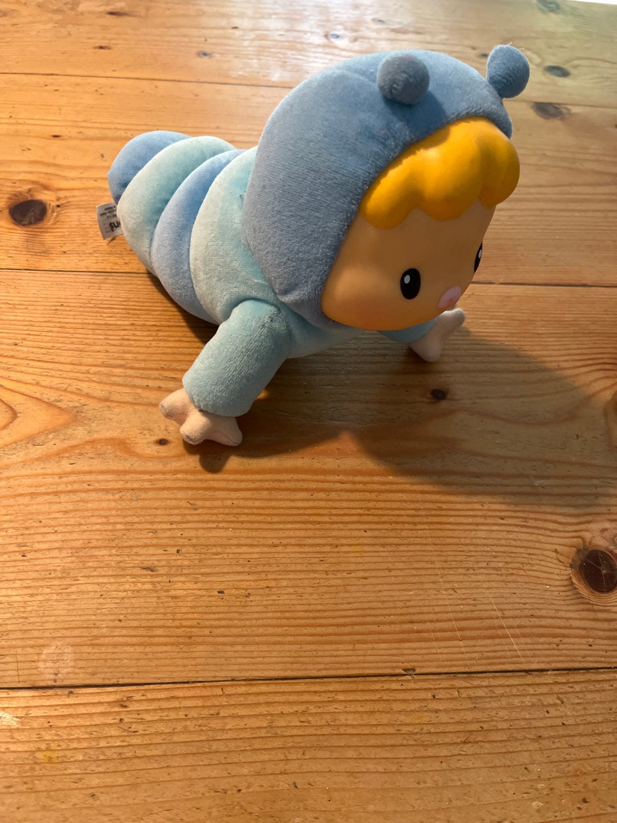 Cotoons Smoby kruipende baby pop blauw, Ophalen of Verzenden, Gebruikt, Overige typen