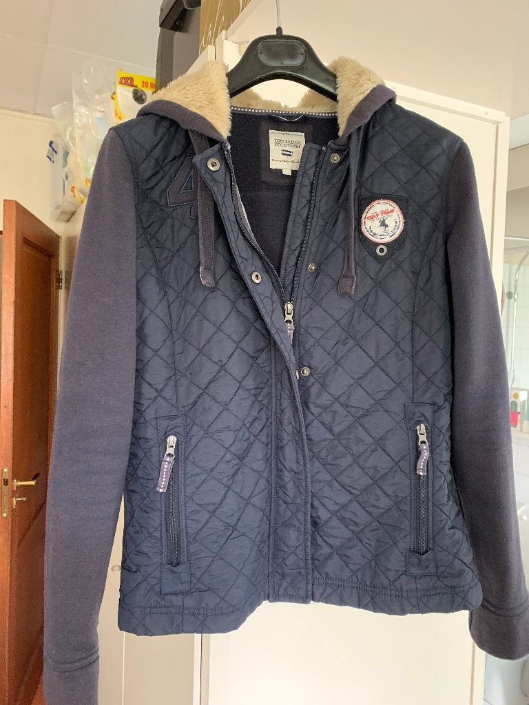Jack van Tom Tailor Polo Team met capuchon maat L, Ophalen of Verzenden, Gedragen, Blauw