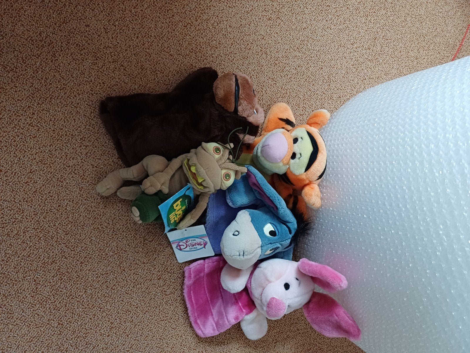 Disney handpoppen pooh eeyore piglet, Verzamelen, Disney, Zo goed als nieuw, Knuffel, Winnie de Poeh of vrienden, Ophalen of Verzenden